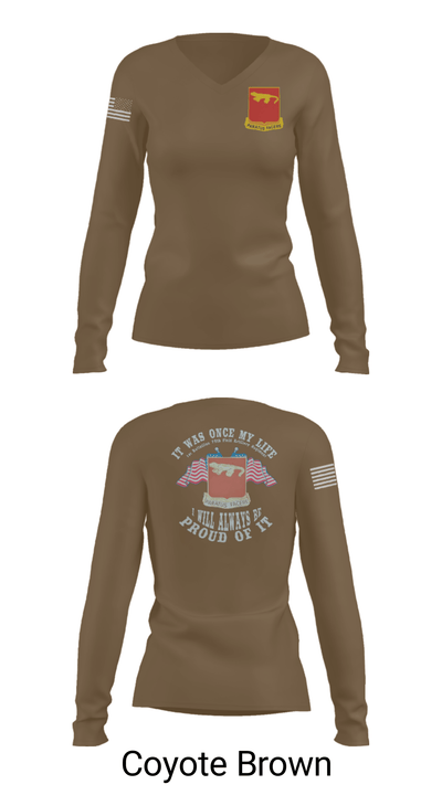 Alpha Battery 1st Battalion 75th Field Artillery 73323132 Women's Long Sleeve V-neck Shirt - 15