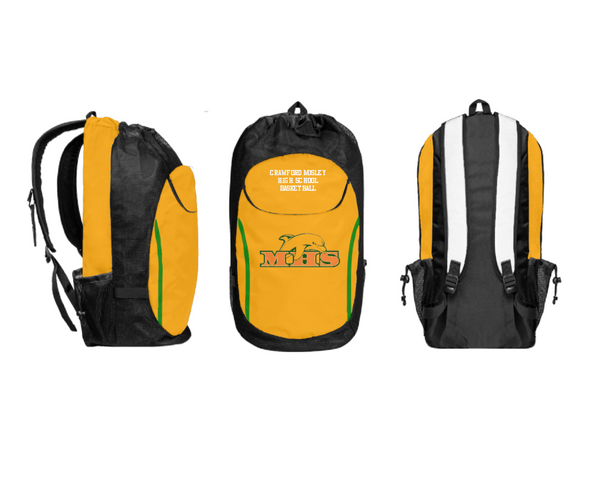 Gear Bag, Crawford Mosley High School Basketball, Men's Basketball, Teamtime, Team time, sublimation, custom sports apparel, team uniforms, spirit wear, spiritwear, sports uniforms, custom shirts, team store, custom team store, fundraiser sports, apparel fundraiser