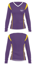 Pecos High School 1137692 Women's Long Sleeve V-neck Shirt - 33