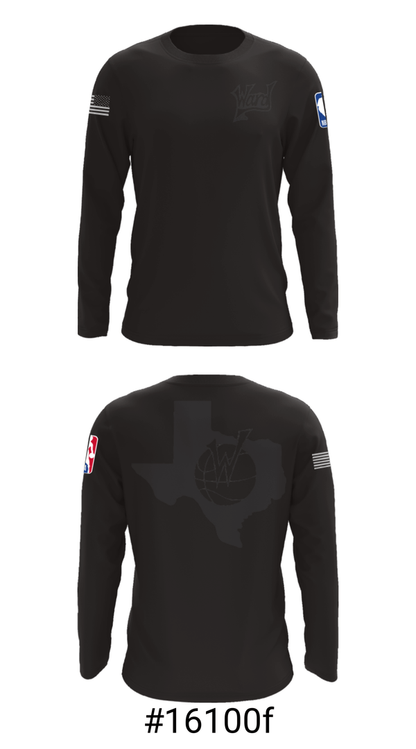 Long Sleeve Performance Shirt, WARD Inc., Men's Basketball, Teamtime, Team time, sublimation, custom sports apparel, team uniforms, spirit wear, spiritwear, sports uniforms, custom shirts, team store, custom team store, fundraiser sports, apparel fundraiser