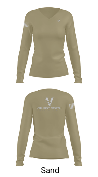 Women's Long Sleeve Vneck Shirt, , Marines, Teamtime, Team time, sublimation, custom sports apparel, team uniforms, spirit wear, spiritwear, sports uniforms, custom shirts, team store, custom team store, fundraiser sports, apparel fundraiser