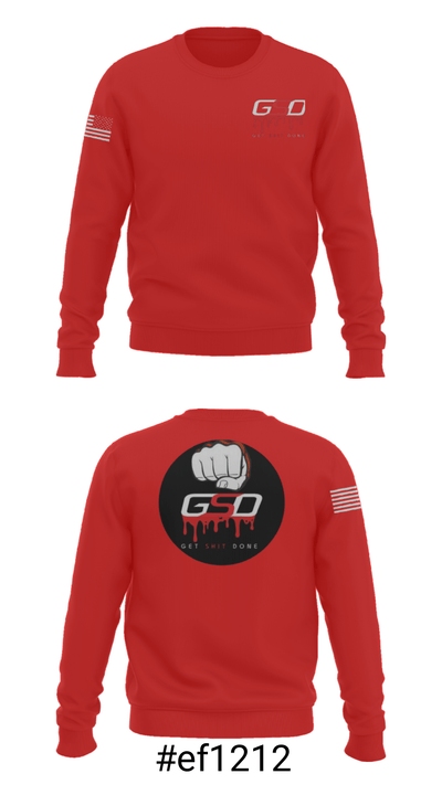 GetShitDone 11491544 Crew Neck Sweatshirt - 16