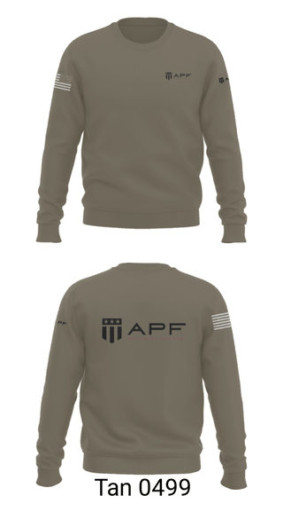 Crew Neck Sweatshirt, APF, Army, Teamtime, Team time, sublimation, custom sports apparel, team uniforms, spirit wear, spiritwear, sports uniforms, custom shirts, team store, custom team store, fundraiser sports, apparel fundraiser
