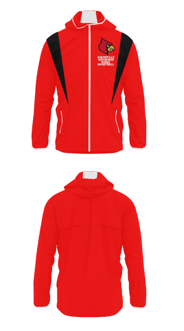 Windbreaker, Adamsville Senior High School Basketball, Men's Basketball, Teamtime, Team time, sublimation, custom sports apparel, team uniforms, spirit wear, spiritwear, sports uniforms, custom shirts, team store, custom team store, fundraiser sports, apparel fundraiser