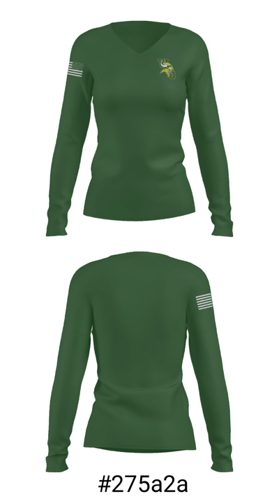 White Oak High School Wrestling 19983390 Women's Long Sleeve V-neck Shirt - 20