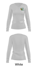 Eldred Central High School Basketball 28116284 Women's Long Sleeve V-neck Shirt - 6
