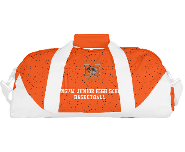 Duffle Bag, Mangum Junior High School Basketball, Women's Basketball, Teamtime, Team time, sublimation, custom sports apparel, team uniforms, spirit wear, spiritwear, sports uniforms, custom shirts, team store, custom team store, fundraiser sports, apparel fundraiser