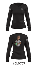 BullDawgFitness 48051784 Women's Long Sleeve V-neck Shirt - 20