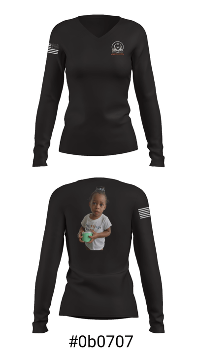 BullDawgFitness 48051784 Women's Long Sleeve V-neck Shirt - 20