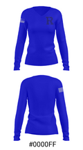 Rice Intermediate/Middle School 93980660 Women's Long Sleeve V-neck Shirt - 20