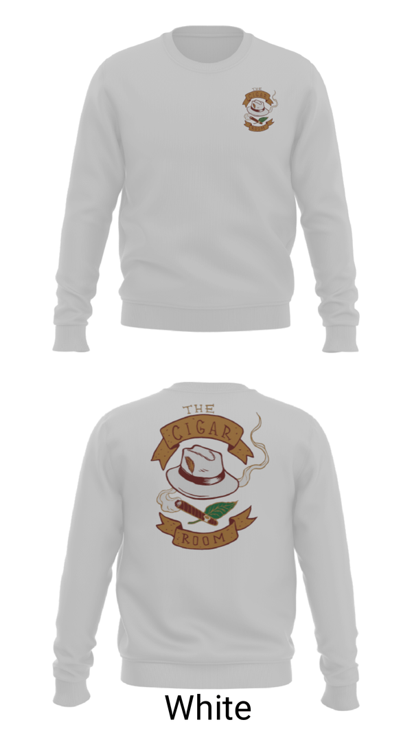 Crew Neck Sweatshirt, The Cigar Room, , Teamtime, Team time, sublimation, custom sports apparel, team uniforms, spirit wear, spiritwear, sports uniforms, custom shirts, team store, custom team store, fundraiser sports, apparel fundraiser