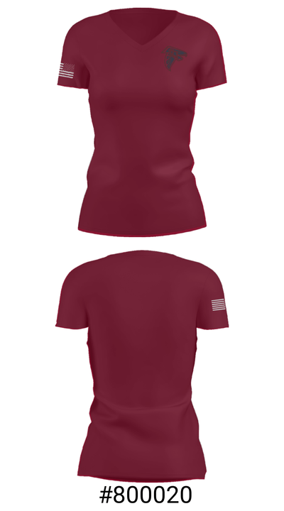 La Quinta High School Basketball 95710468 Women's Short Sleeve V-neck Shirt - 21