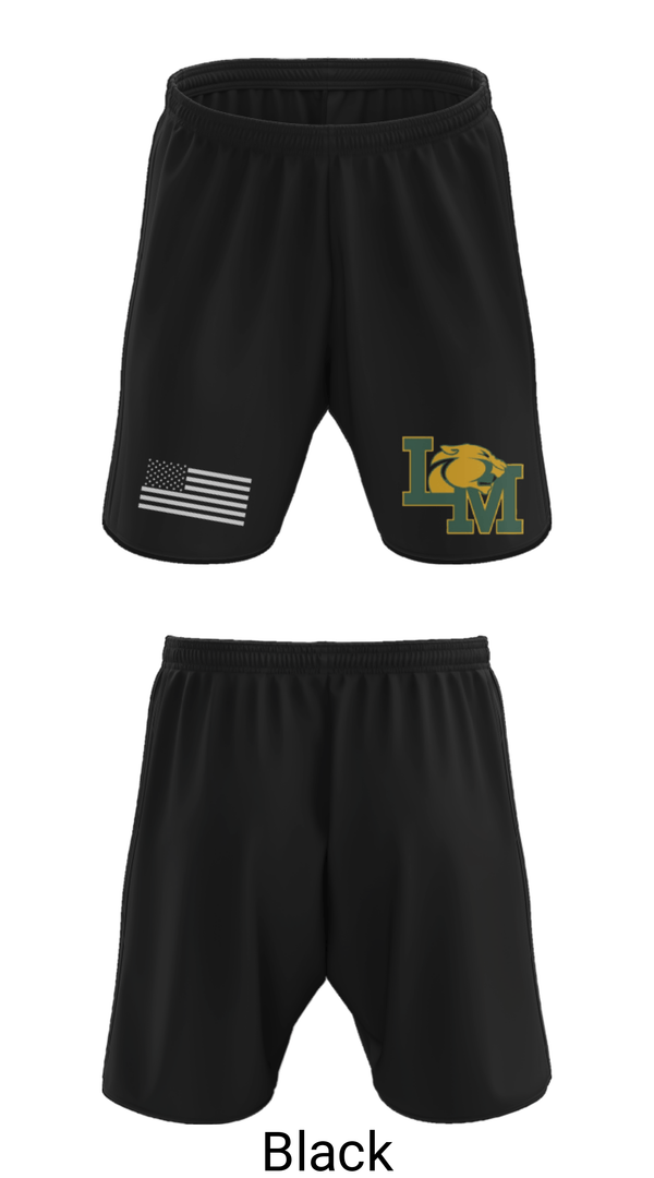 Athletic Shorts With Pockets, Little Miami Panthers, Men's Lacrosse, Teamtime, Team time, sublimation, custom sports apparel, team uniforms, spirit wear, spiritwear, sports uniforms, custom shirts, team store, custom team store, fundraiser sports, apparel fundraiser