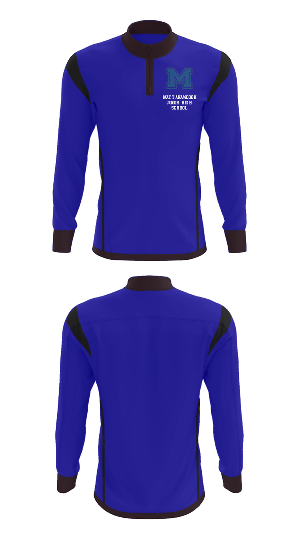 Quarter Zip Jacket, Mattanawcook Junior High School, Spirit Store, Teamtime, Team time, sublimation, custom sports apparel, team uniforms, spirit wear, spiritwear, sports uniforms, custom shirts, team store, custom team store, fundraiser sports, apparel fundraiser