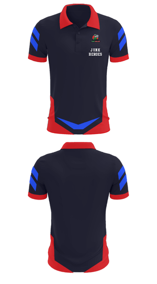 Short Sleeve Performance Polo, Junk Heroes, , Teamtime, Team time, sublimation, custom sports apparel, team uniforms, spirit wear, spiritwear, sports uniforms, custom shirts, team store, custom team store, fundraiser sports, apparel fundraiser