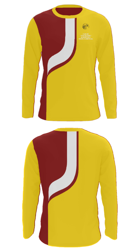 Long Sleeve Performance Shirt, Patriot Preparatory Academy High School Basketball, Men's Basketball, Teamtime, Team time, sublimation, custom sports apparel, team uniforms, spirit wear, spiritwear, sports uniforms, custom shirts, team store, custom team store, fundraiser sports, apparel fundraiser