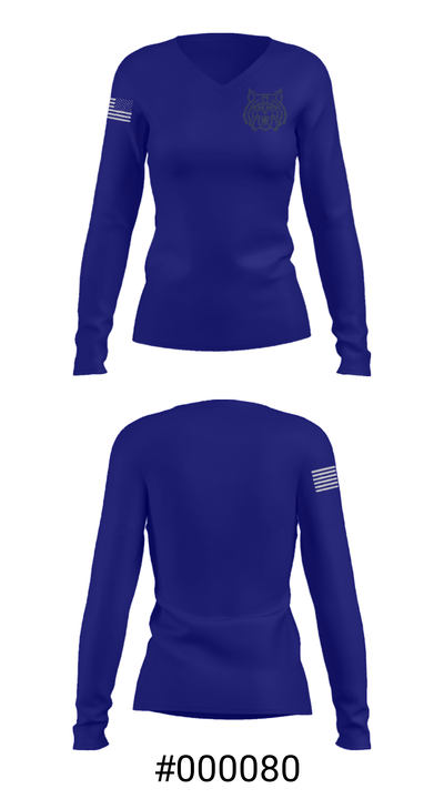 West Seattle High School Basketball 18080788 Women's Long Sleeve V-neck Shirt - 20