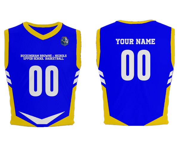 Mens Basketball Jersey, Buckingham Browne & Nichols Upper School  Basketball, Men's Basketball, Teamtime, Team time, sublimation, custom sports apparel, team uniforms, spirit wear, spiritwear, sports uniforms, custom shirts, team store, custom team store, fundraiser sports, apparel fundraiser