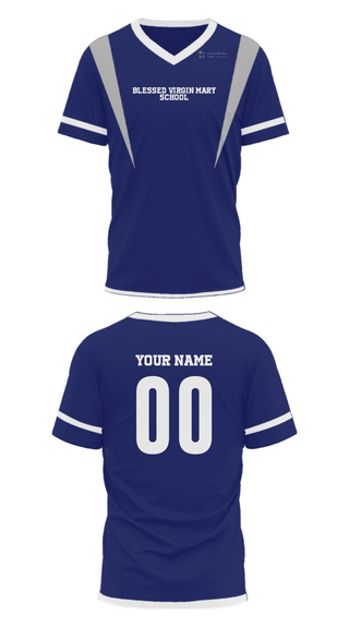 Mens Soccer Jersey, Blessed Virgin Mary School, Spirit Store, Teamtime, Team time, sublimation, custom sports apparel, team uniforms, spirit wear, spiritwear, sports uniforms, custom shirts, team store, custom team store, fundraiser sports, apparel fundraiser