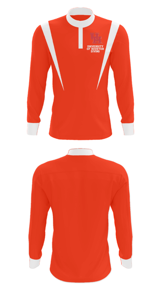 Quarter Zip Jacket, University Of Houston Diving, Spirit Store, Teamtime, Team time, sublimation, custom sports apparel, team uniforms, spirit wear, spiritwear, sports uniforms, custom shirts, team store, custom team store, fundraiser sports, apparel fundraiser