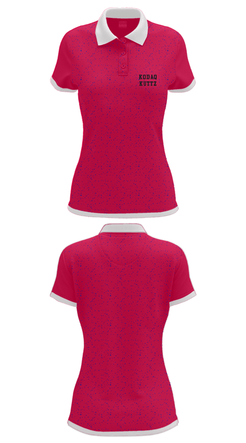 Women's Short Sleeve Performance Polo, Kodaq Kuttz, , Teamtime, Team time, sublimation, custom sports apparel, team uniforms, spirit wear, spiritwear, sports uniforms, custom shirts, team store, custom team store, fundraiser sports, apparel fundraiser