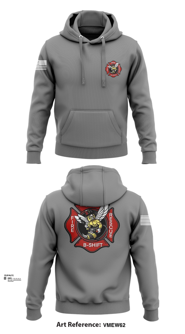 Hoodie, B-Shift, Fire Department, Teamtime, Team time, sublimation, custom sports apparel, team uniforms, spirit wear, spiritwear, sports uniforms, custom shirts, team store, custom team store, fundraiser sports, apparel fundraiser