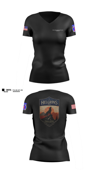Womens Short Sleeve Vneck Shirt, Headquarters and Distribution Company, Army, Teamtime, Team time, sublimation, custom sports apparel, team uniforms, spirit wear, spiritwear, sports uniforms, custom shirts, team store, custom team store, fundraiser sports, apparel fundraiser