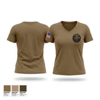 Womens Short Sleeve Vneck Shirt, 44th IBCT E Co 250TH BSB, National Guard, Teamtime, Team time, sublimation, custom sports apparel, team uniforms, spirit wear, spiritwear, sports uniforms, custom shirts, team store, custom team store, fundraiser sports, apparel fundraiser