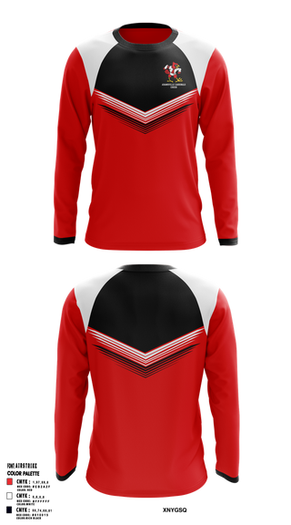 Long Sleeve Performance Shirt, Adamsville Cardinals Cheer, Cheer, Teamtime, Team time, sublimation, custom sports apparel, team uniforms, spirit wear, spiritwear, sports uniforms, custom shirts, team store, custom team store, fundraiser sports, apparel fundraiser