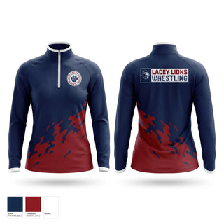 Quarter Zip Jacket, Lacey Lions, Wrestling, Teamtime, Team time, sublimation, custom sports apparel, team uniforms, spirit wear, spiritwear, sports uniforms, custom shirts, team store, custom team store, fundraiser sports, apparel fundraiser
