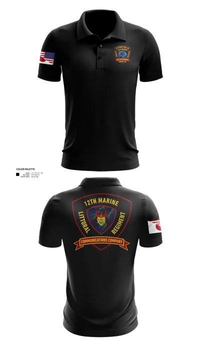 12th MLR Headquarters Element 19917243 Short Sleeve Performance Polo - 120