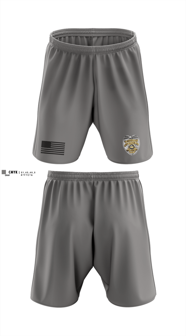 Athletic Shorts With Pockets, Wakarusa, Police, Teamtime, Team time, sublimation, custom sports apparel, team uniforms, spirit wear, spiritwear, sports uniforms, custom shirts, team store, custom team store, fundraiser sports, apparel fundraiser