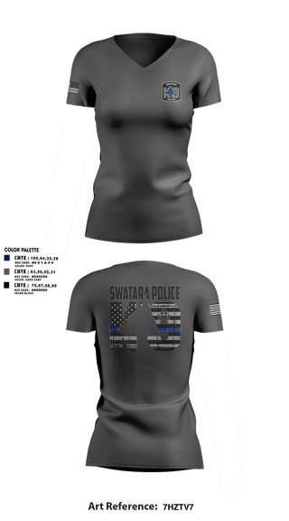 Womens Short Sleeve Vneck Shirt, Swatara K9, Police, Teamtime, Team time, sublimation, custom sports apparel, team uniforms, spirit wear, spiritwear, sports uniforms, custom shirts, team store, custom team store, fundraiser sports, apparel fundraiser