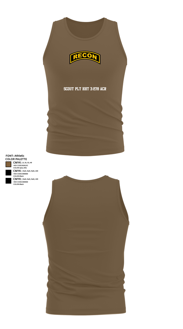Tank Top, Scout plt HHT 3/278 ACR, , Teamtime, Team time, sublimation, custom sports apparel, team uniforms, spirit wear, spiritwear, sports uniforms, custom shirts, team store, custom team store, fundraiser sports, apparel fundraiser
