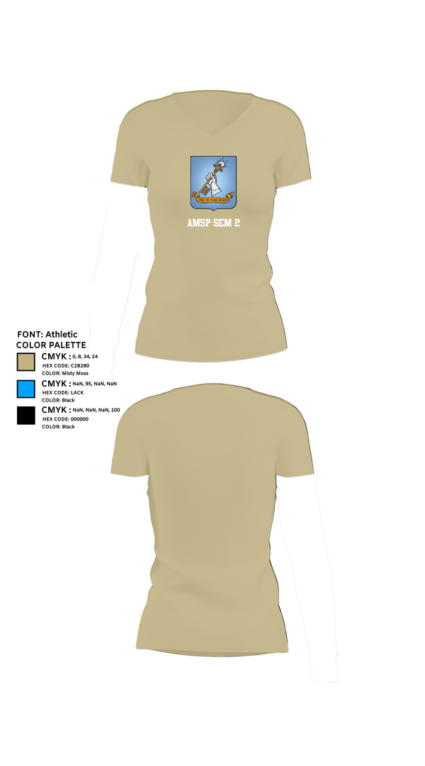 Womens Short Sleeve Vneck Shirt, AMSP Sem 2, , Teamtime, Team time, sublimation, custom sports apparel, team uniforms, spirit wear, spiritwear, sports uniforms, custom shirts, team store, custom team store, fundraiser sports, apparel fundraiser