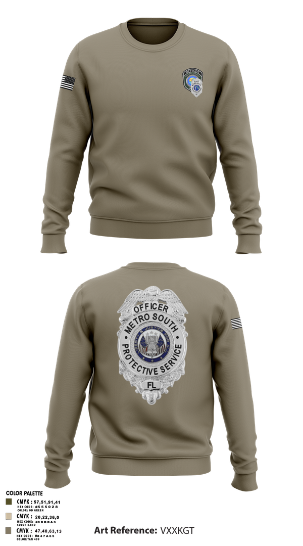 Crew Neck Sweatshirt, METRO SOUTH PROTECTIVE SERVICE, , Teamtime, Team time, sublimation, custom sports apparel, team uniforms, spirit wear, spiritwear, sports uniforms, custom shirts, team store, custom team store, fundraiser sports, apparel fundraiser