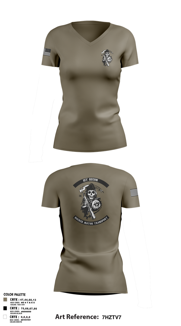 Womens Short Sleeve Vneck Shirt, 1st Recon, Marines, Teamtime, Team time, sublimation, custom sports apparel, team uniforms, spirit wear, spiritwear, sports uniforms, custom shirts, team store, custom team store, fundraiser sports, apparel fundraiser