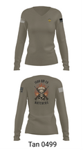 1500 QM Co 49393659 Women's Long Sleeve V-neck Shirt - 77