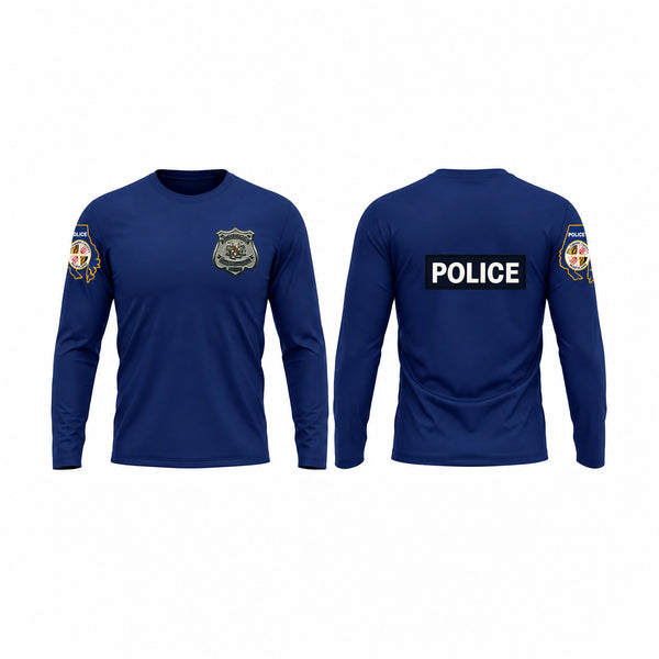 Long Sleeve Performance Shirt, Baltimore County Police Department, Police, Teamtime, Team time, sublimation, custom sports apparel, team uniforms, spirit wear, spiritwear, sports uniforms, custom shirts, team store, custom team store, fundraiser sports, apparel fundraiser