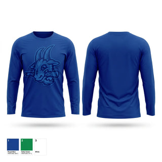 Long Sleeve Performance Shirt, Yard Goats, Baseball, Teamtime, Team time, sublimation, custom sports apparel, team uniforms, spirit wear, spiritwear, sports uniforms, custom shirts, team store, custom team store, fundraiser sports, apparel fundraiser