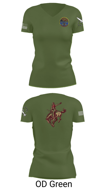 Missile Techs 24768628 Women's Short Sleeve V-neck Shirt - 46