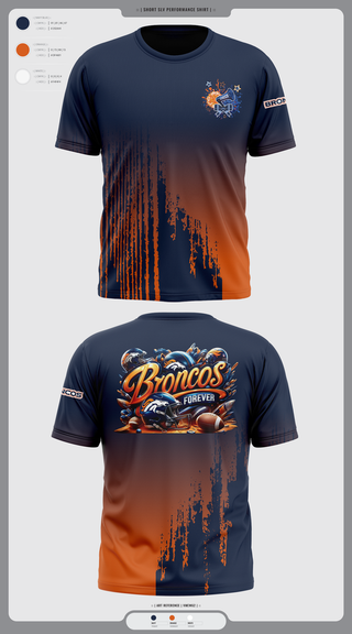 Old School Cotton Feel Shirt, Lady Broncos, Cheer, Teamtime, Team time, sublimation, custom sports apparel, team uniforms, spirit wear, spiritwear, sports uniforms, custom shirts, team store, custom team store, fundraiser sports, apparel fundraiser