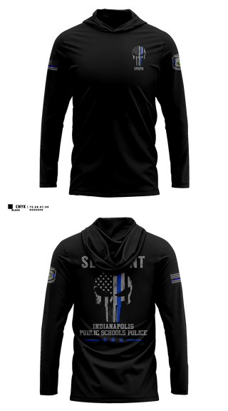 Long Sleeve hooded sunshirt, IPSPD, Police, Teamtime, Team time, sublimation, custom sports apparel, team uniforms, spirit wear, spiritwear, sports uniforms, custom shirts, team store, custom team store, fundraiser sports, apparel fundraiser