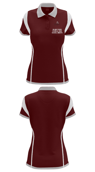 Women's Short Sleeve Performance Polo, Grand Forks Central High School Knights, Spirit Store, Teamtime, Team time, sublimation, custom sports apparel, team uniforms, spirit wear, spiritwear, sports uniforms, custom shirts, team store, custom team store, fundraiser sports, apparel fundraiser