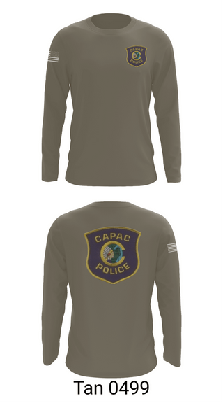 Long Sleeve Performance Shirt, CAPAC POLICE DEPARTMENT, Police, Teamtime, Team time, sublimation, custom sports apparel, team uniforms, spirit wear, spiritwear, sports uniforms, custom shirts, team store, custom team store, fundraiser sports, apparel fundraiser