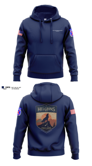 Hoodie, Headquarters and Distribution Company, Army, Teamtime, Team time, sublimation, custom sports apparel, team uniforms, spirit wear, spiritwear, sports uniforms, custom shirts, team store, custom team store, fundraiser sports, apparel fundraiser