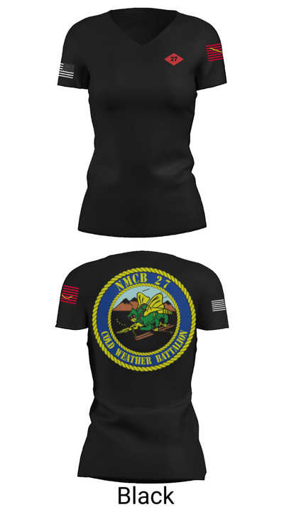 NMCB  27 Women's Short Sleeve V-neck Shirt - 27