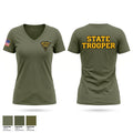 WEST VIRGINIA STATE POLICE Women's Short Sleeve V-neck Shirt - 1