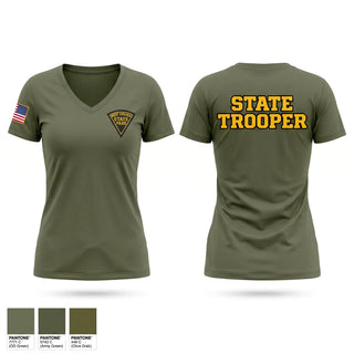 Womens Short Sleeve Vneck Shirt, WEST VIRGINIA STATE POLICE, Police, Teamtime, Team time, sublimation, custom sports apparel, team uniforms, spirit wear, spiritwear, sports uniforms, custom shirts, team store, custom team store, fundraiser sports, apparel fundraiser