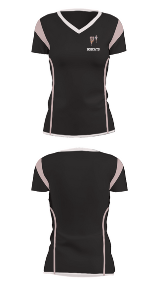 Women's Short Sleeve Vneck Shirt, Bobcats, Cross Country, Teamtime, Team time, sublimation, custom sports apparel, team uniforms, spirit wear, spiritwear, sports uniforms, custom shirts, team store, custom team store, fundraiser sports, apparel fundraiser
